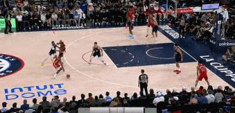 😮也很能蹦！鹈鹕双向凯恩接佩顿击地妙传 一步垫起双手炸扣！