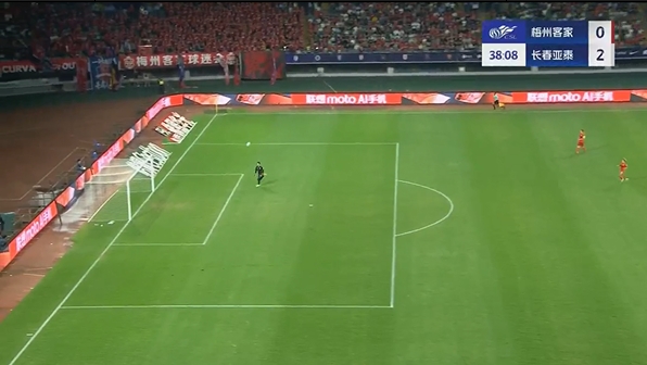 半场-谭龙中场吊射破门奥莫伊胡安弗建功 长春亚泰2-0梅州客家